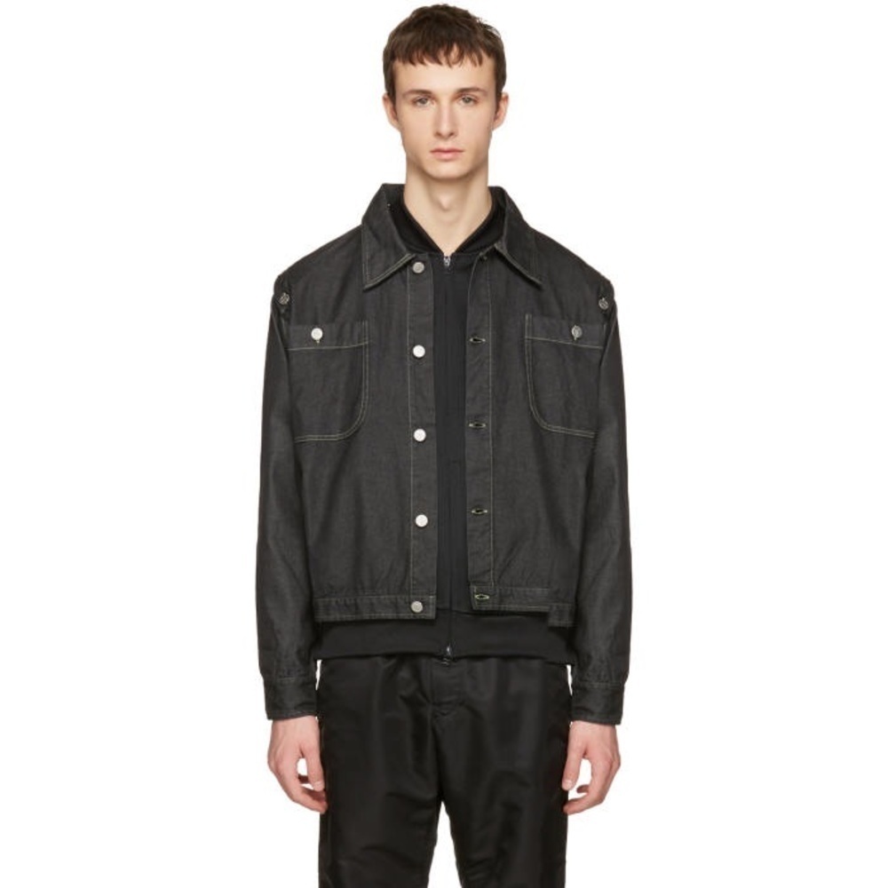 Telfar Detachable Sleeve Denim Jacket